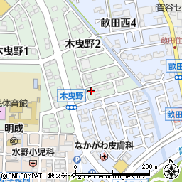 石川県金沢市木曳野2丁目39周辺の地図