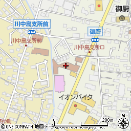 長野南郵便局　荷物集荷周辺の地図