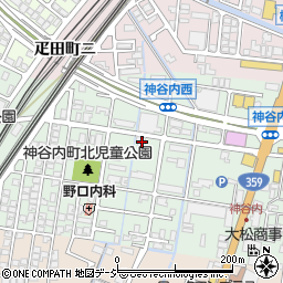 石川県金沢市神谷内町ハ75周辺の地図