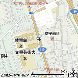 文星大学前周辺の地図