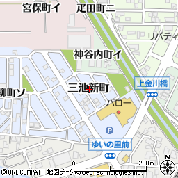 石川県金沢市三池新町周辺の地図