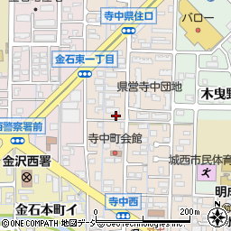 石川県金沢市寺中町ト20周辺の地図