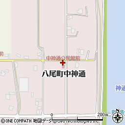 中神通公民館前周辺の地図