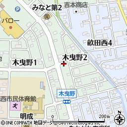 石川県金沢市木曳野2丁目15周辺の地図