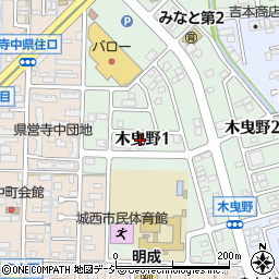 石川県金沢市木曳野1丁目周辺の地図