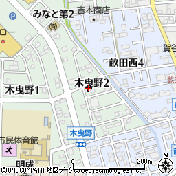 石川県金沢市木曳野2丁目102周辺の地図