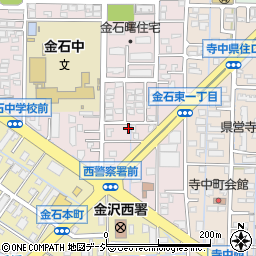 金石餃子店周辺の地図