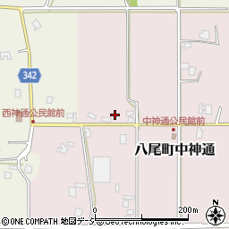 富山県富山市八尾町中神通253-3周辺の地図