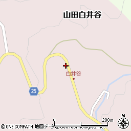 富山県富山市山田白井谷18周辺の地図