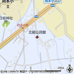 北組公民館周辺の地図