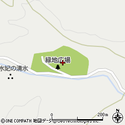 緑地広場周辺の地図