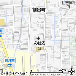 石川県金沢市割出町432-1周辺の地図