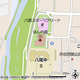 富山市八尾コミュニティセンター周辺の地図