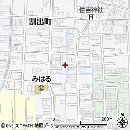 石川県金沢市割出町248-2周辺の地図