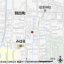 石川県金沢市割出町246-2周辺の地図