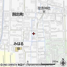 石川県金沢市割出町87周辺の地図