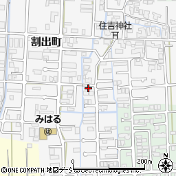 石川県金沢市割出町88周辺の地図