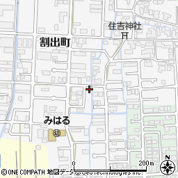 石川県金沢市割出町245周辺の地図