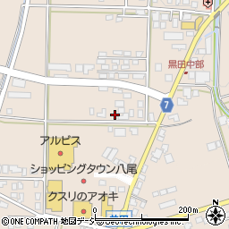富山県富山市八尾町黒田2周辺の地図