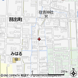 石川県金沢市割出町79周辺の地図