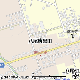 富山県富山市八尾町黒田518周辺の地図