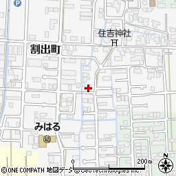 石川県金沢市割出町89周辺の地図
