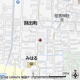 石川県金沢市割出町346周辺の地図