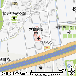 木島病院周辺の地図