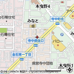 石川県金沢市寺中町チ周辺の地図