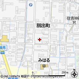 石川県金沢市割出町446周辺の地図