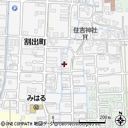 石川県金沢市割出町90周辺の地図