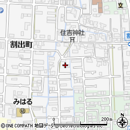 石川県金沢市割出町77周辺の地図