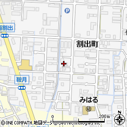 石川県金沢市割出町527-3周辺の地図