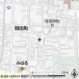 石川県金沢市割出町92周辺の地図