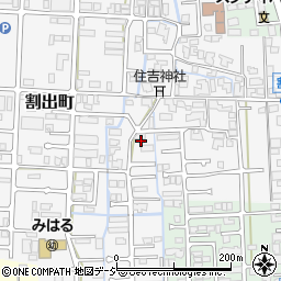 石川県金沢市割出町76周辺の地図