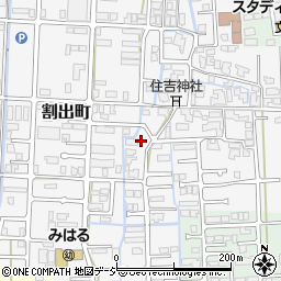 石川県金沢市割出町94周辺の地図