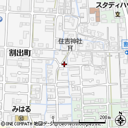 石川県金沢市割出町75周辺の地図