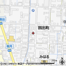 石川県金沢市割出町525-3周辺の地図