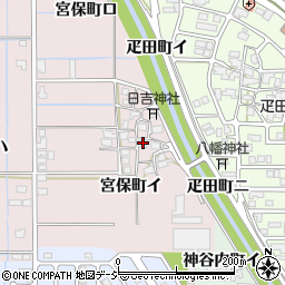 石川県金沢市宮保町イ9周辺の地図