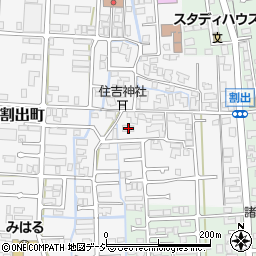 石川県金沢市割出町73周辺の地図