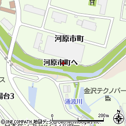 石川県金沢市河原市町ヘ周辺の地図