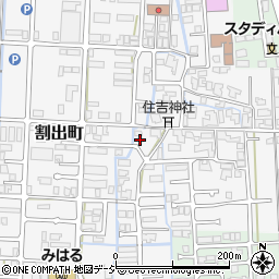 石川県金沢市割出町98周辺の地図