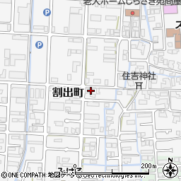 石川県金沢市割出町352周辺の地図