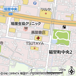 蔦屋書店長野川中島店書籍館周辺の地図