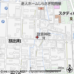 石川県金沢市割出町237-2周辺の地図