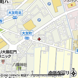 石川県金沢市大友町ニ周辺の地図