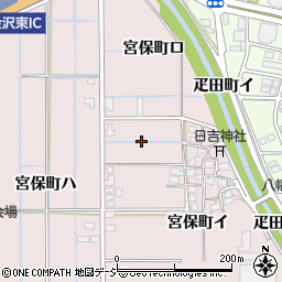 石川県金沢市宮保町周辺の地図