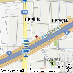 石川県金沢市田中町（に）周辺の地図