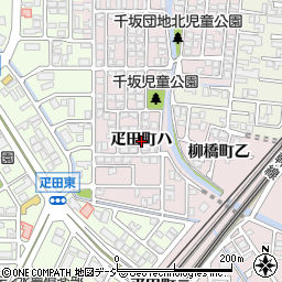 石川県金沢市疋田町周辺の地図