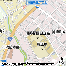 明秀学園日立高等学校周辺の地図